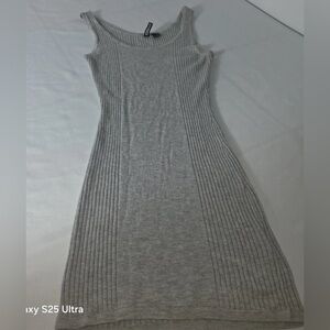 Divided By HM Womans‎ Gray Ribbed Knit Dress Size 4